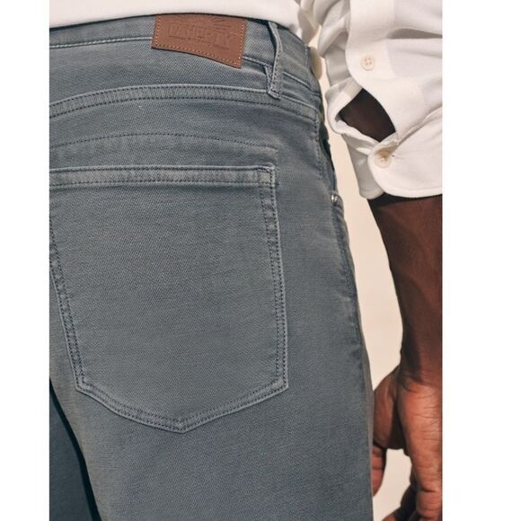 FAHERTY Men's Stretch Terry Jeans Sz 40 NWOT Slate Gray Slim Straight Leg - Picture 4 of 12